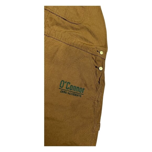 DICKIES Wheat Brown OVERALLS Coveralls Work Wear Mechanic Carpenter Pants 40x32 - Picture 5 of 7